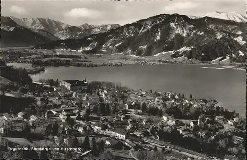 Tegernsee mit Blauberge u.Hirschberg Kat. Tegernsee