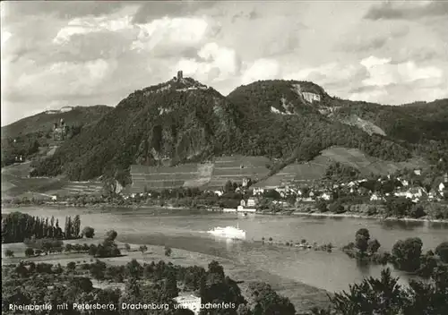 Petersberg Koenigswinter mit Drachenburg u.Drachenfels Kat. Koenigswinter