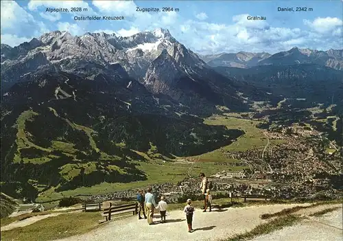 Garmisch Partenkirchen Aussichtsberg Wank Kat. Garmisch Partenkirchen