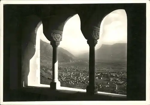 Merano Suedtirol Blick vom Schloss Tirol Kat. Merano