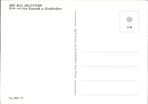 Bad Salzuflen mit Kurpark u.Kurkliniken Kat. Bad Salzuflen