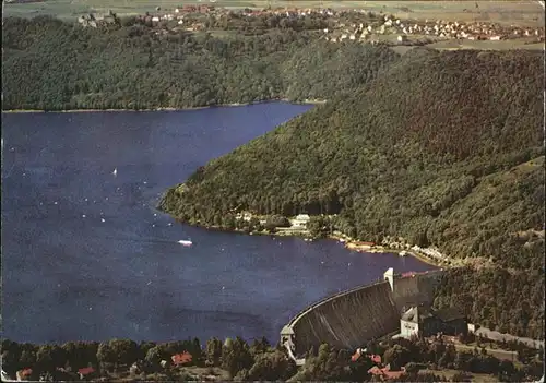 Edersee mit Sperrmauer u.Schloss (sauberer Werbestempel) Kat. Edertal