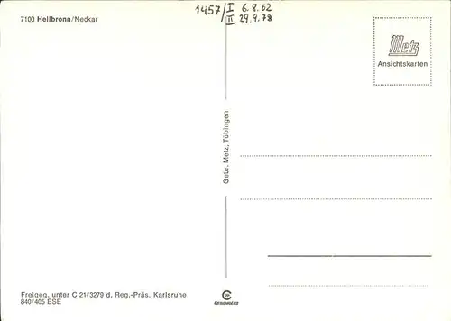 Heilbronn Neckar  Kat. Heilbronn