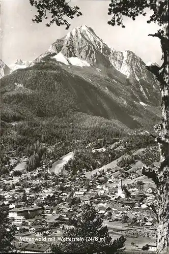 Mittenwald Bayern mit Wetterstein Kat. Mittenwald