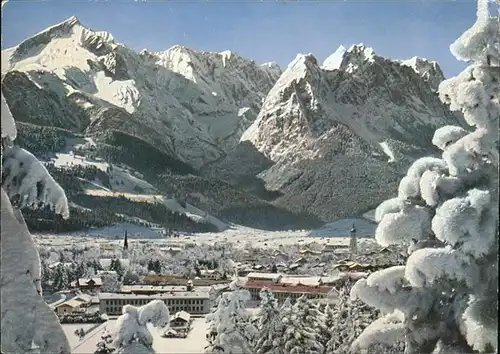 Garmisch Partenkirchen im Winter Kat. Garmisch Partenkirchen