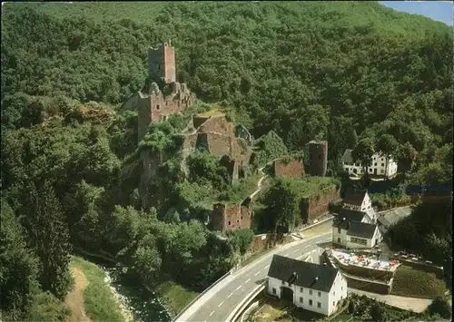 Manderscheid Eifel Blick auf die Niederburg Kat. Manderscheid