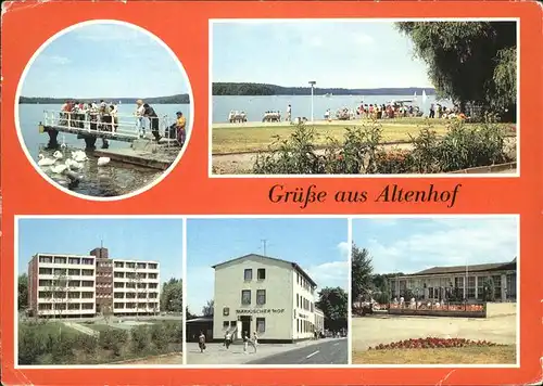 Altenhof Eberswalde mit Maerkischer Hof u.Schiffsanlegestelle Kat. Schorfheide