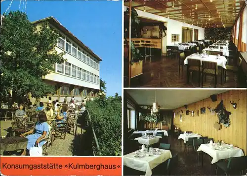 Saalfeld Saale Konsumgaststaette Kulmberghaus Kat. Saalfeld