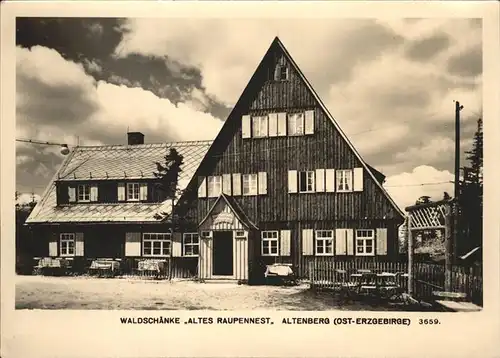 Altenberg Erzgebirge Waldschaenke "Altes Raupennest" / Geising /Saechsische Schweiz-Osterzgebirge LKR