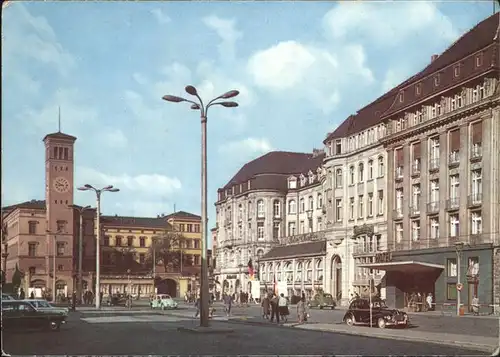 Erfurt Bahnhofplatz mit Interhotel "Erfurter Hof" Kat. Erfurt