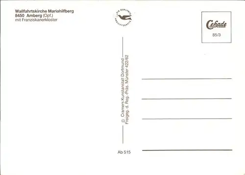 Amberg Oberpfalz Wallfahrtskirche Mariahilfberg / Amberg /Amberg Stadtkreis