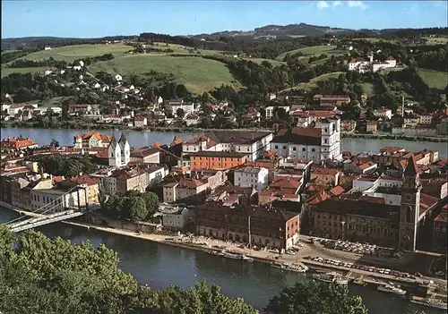 Passau Blick vom Oberhaus Kat. Passau
