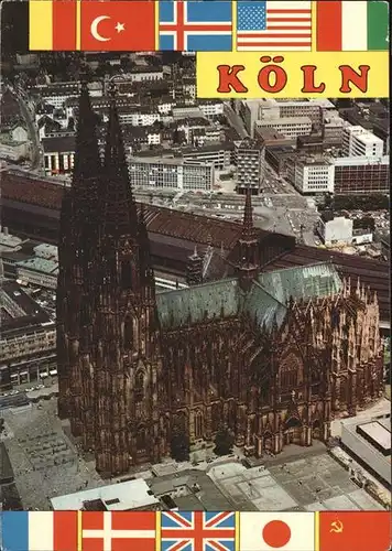 Koeln Rhein mit Dom Kat. Koeln