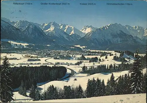 Oberstdorf im Winter Kat. Oberstdorf