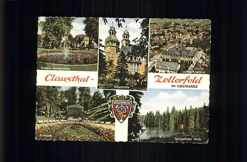 Clausthal Zellerfeld mit Kurpark Kat. Clausthal Zellerfeld