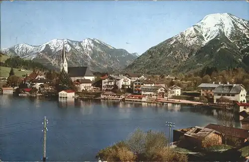 Egern Tegernsee Panorame mit Wallberg Kat. Rottach Egern