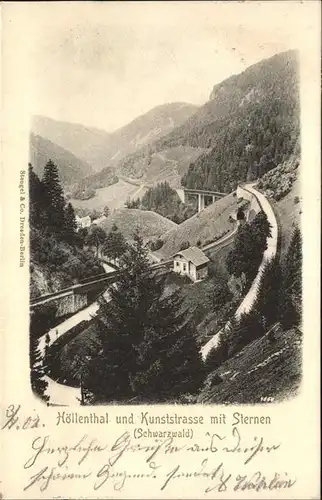 Hoellental Schwarzwald mit Hotel Sternen Kat. Buchenbach