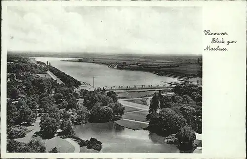 Hannover Blick auf Maschsee Kat. Hannover