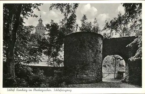 nuembrecht Schloss Homburg Eingang Kat. Nuembrecht