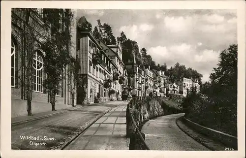 Wildbad Schwarzwald Olgastr Kat. Bad Wildbad