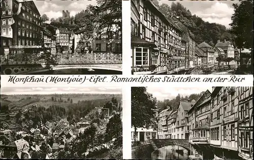 Monschau Panorama mit Teilansichten Kat. Monschau