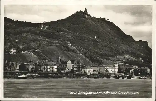 Koenigswinter mit Drachenfels Kat. Koenigswinter