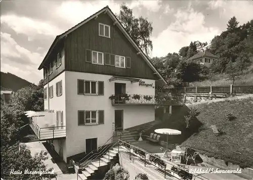 Wildbad Schwarzwald Haus Wiesengrund Kat. Bad Wildbad