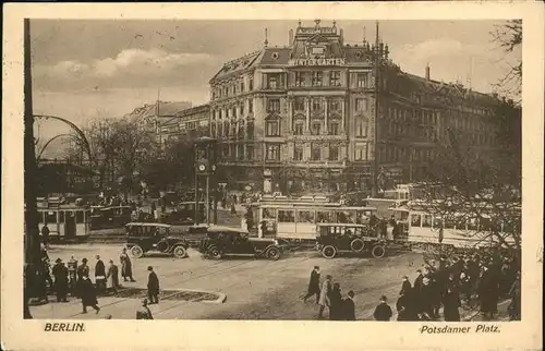 Berlin Potsdamer Platz Strassenbahnen Kat. Berlin