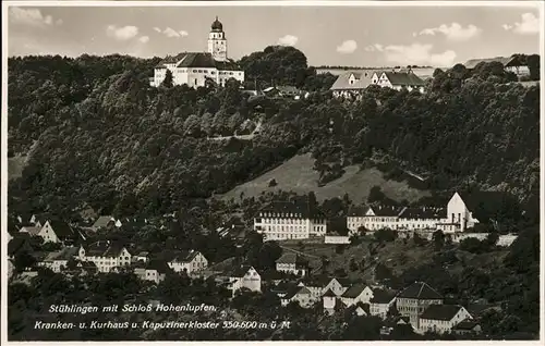 Stuehlingen mit Schloss Hohenlupfen Kranken und Kurhaus Kapuzinerkloster Kat. Stuehlingen