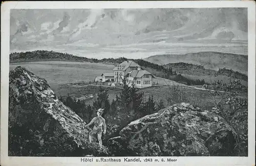 Waldkirch Breisgau Hotel und Rasthaus Kandel Kat. Waldkirch