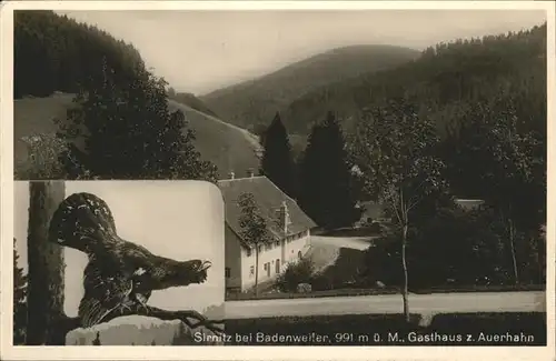 Sirnitz Gasthaus zum Auerhahn Kat. Badenweiler