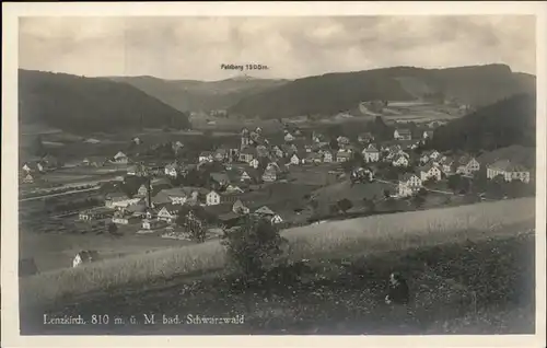 Lenzkirch Panorama mit Feldberg Kat. Lenzkirch