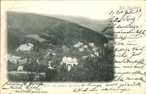 Bad Harzburg Blick vom grossen Burgberg Kat. Bad Harzburg