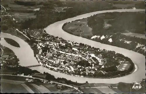 Wasserburg Inn Fliegeraufnahme Kat. Wasserburg a.Inn