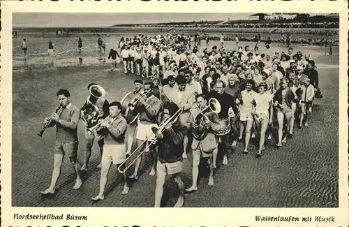 Buesum Nordseebad Wattenlaufen mit Musik Kat. Buesum