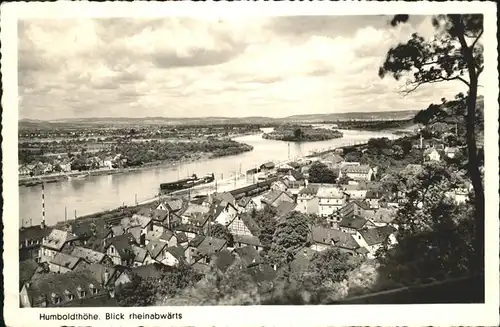 Vallendar Humboldthoehe Blick rheinabwaerts Kat. Vallendar