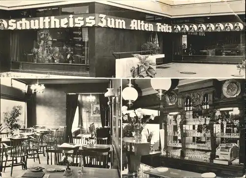 Berlin Gasthaus Zum Alten Fritz Kat. Berlin