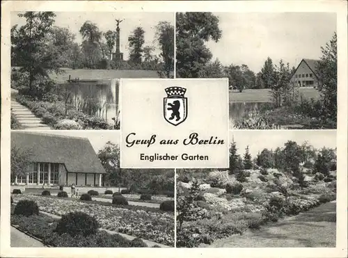 Berlin Englischer Garten Teilansichten Kat. Berlin