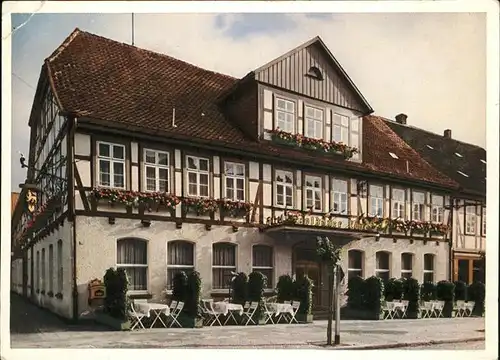 Seesen Harz Zuechner Hotel Restaurant Goldner Loewe Kat. Seesen