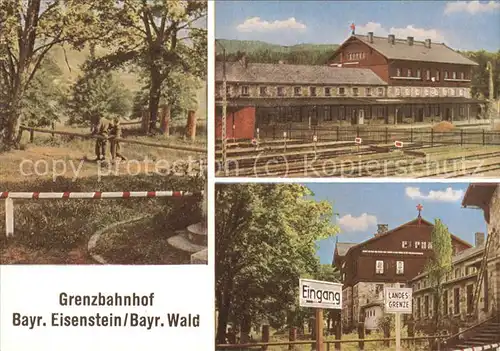 hd06082 Zoll Grenze Douane Grenzbahnhof Bayr. Eisenstein  Kategorie. Zoll Alte Ansichtskarten