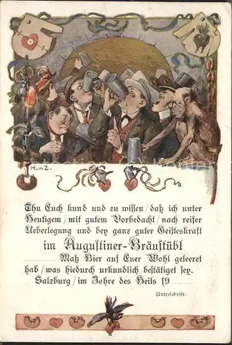 Bier Augustiner Braustuebl Kat. Lebensmittel