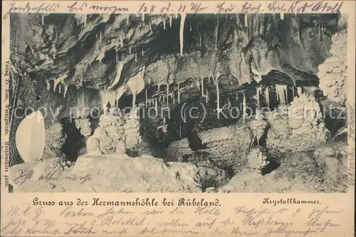 Hoehlen Caves Grottes Hermannshoehle Ruebeland Kat. Berge