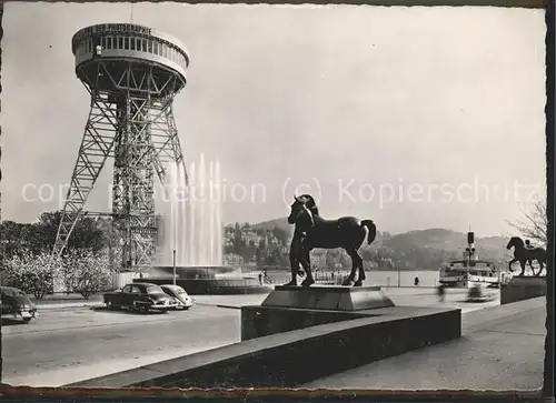 Fotograf Fotokunst Weltausstellung Photographie Photo Turm Luzern Dampfschiff Kat. Fotografie