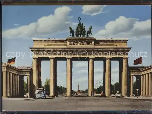 Brandenburgertor Grenze Berlin  Kat. Gebude und Architektur