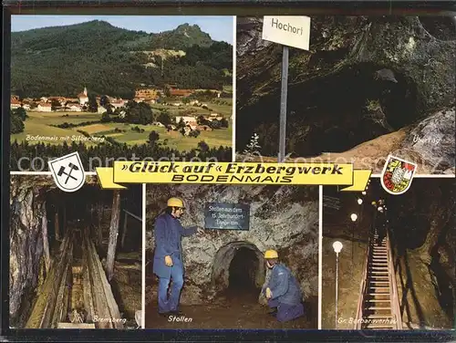 Bergwerk Erzbergwerk Bodenmais Wappen Kat. Rohstoffe Commodities