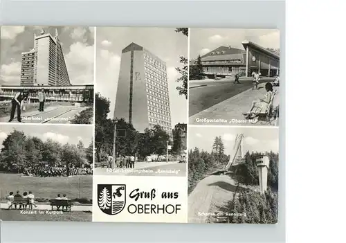 Oberhof Thueringen Oberhof Inter Hotel Panorama Konzert Kurpark Gross Gaststaette Oberer Hof Schanze Rennsteig Erholungsheim Rennsteig * / Oberhof Thueringen /Schmalkalden-Meiningen LKR