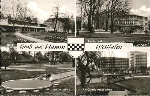 Hamm Westfalen Klinik Kurpark Minigolfplatz Oberlandesgericht Kat. Hamm