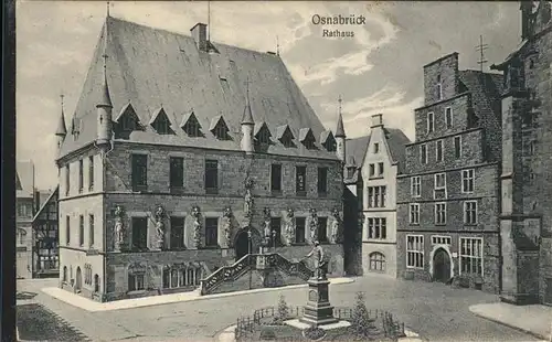 Osnabrueck Rathaus Brunnen Kat. Osnabrueck