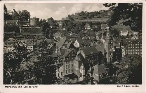 Monschau mit Schlossruine Kat. Monschau