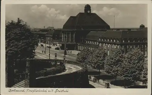 Dortmund Hauptbahnhof mit Freistuhl Kat. Dortmund